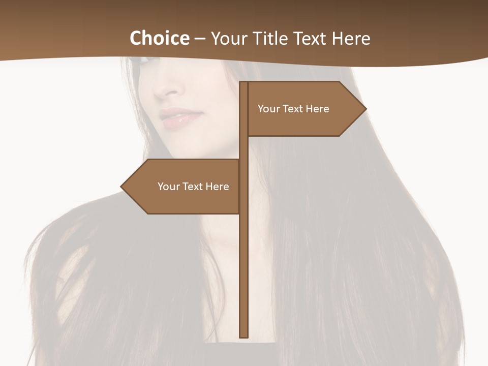 Woman Beauty Horizontal PowerPoint Template