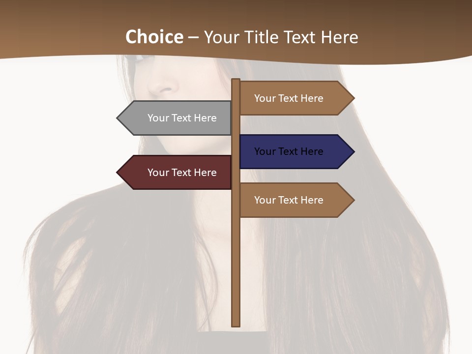 Woman Beauty Horizontal PowerPoint Template