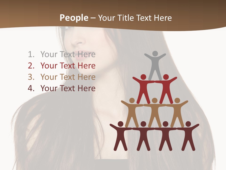 Woman Beauty Horizontal PowerPoint Template