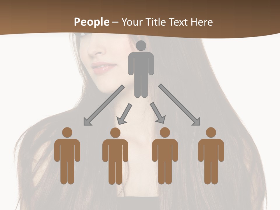 Woman Beauty Horizontal PowerPoint Template