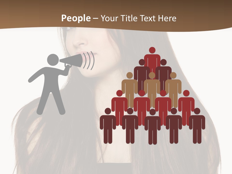 Woman Beauty Horizontal PowerPoint Template