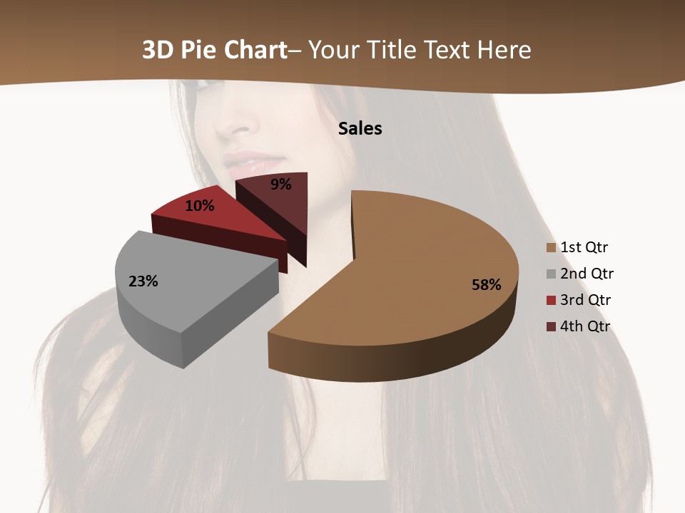 Woman Beauty Horizontal PowerPoint Template