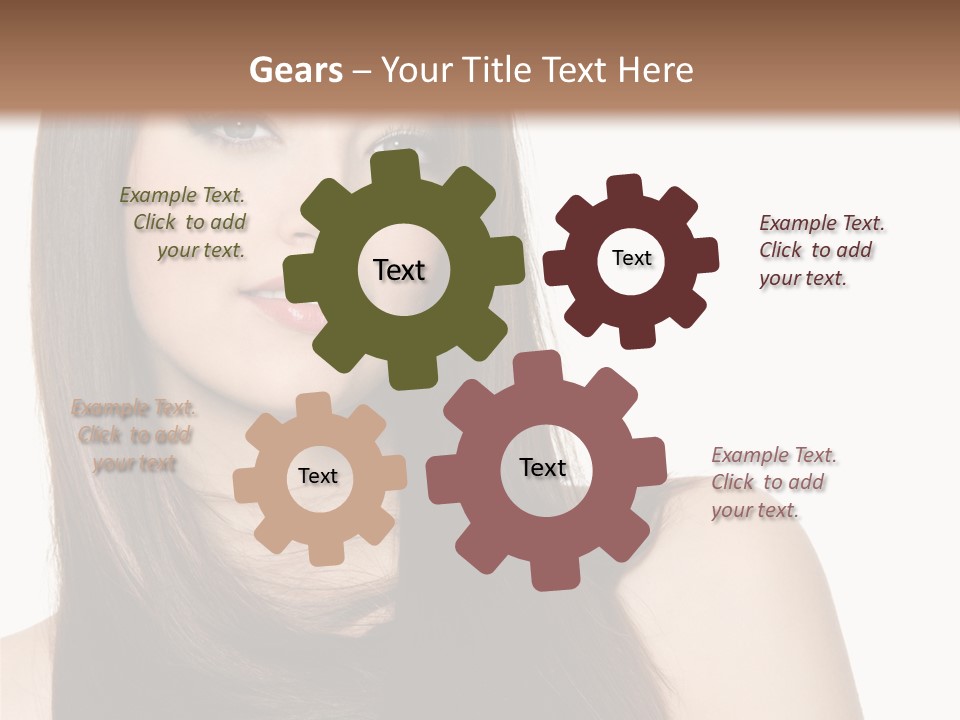 Sexy Woman Gloss PowerPoint Template