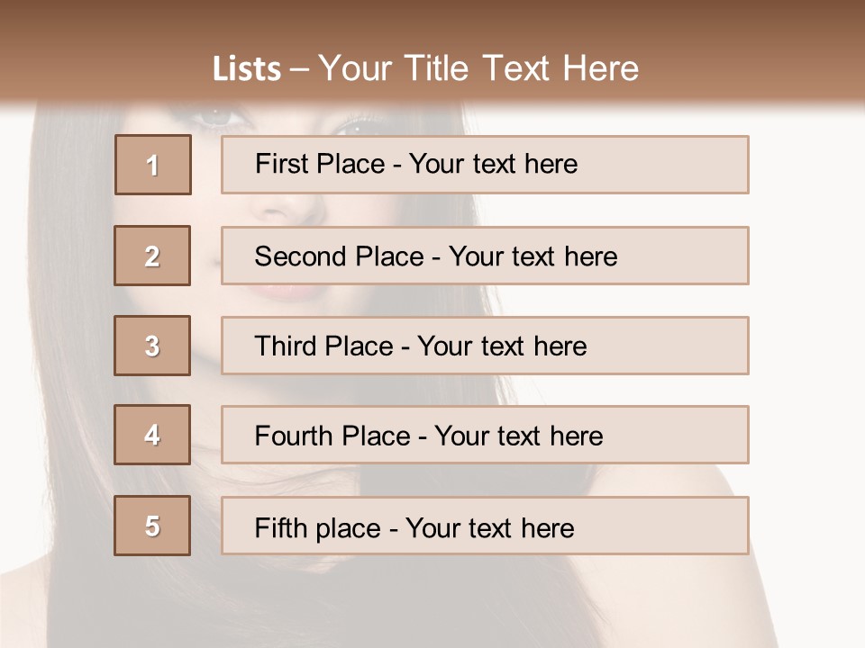 Sexy Woman Gloss PowerPoint Template