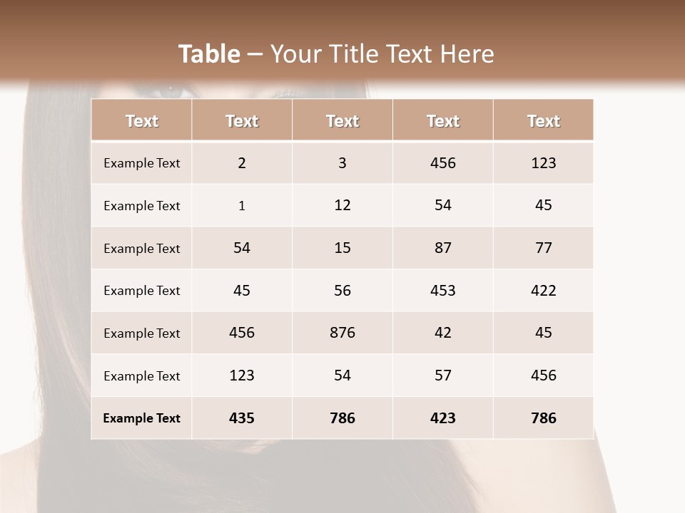 Sexy Woman Gloss PowerPoint Template