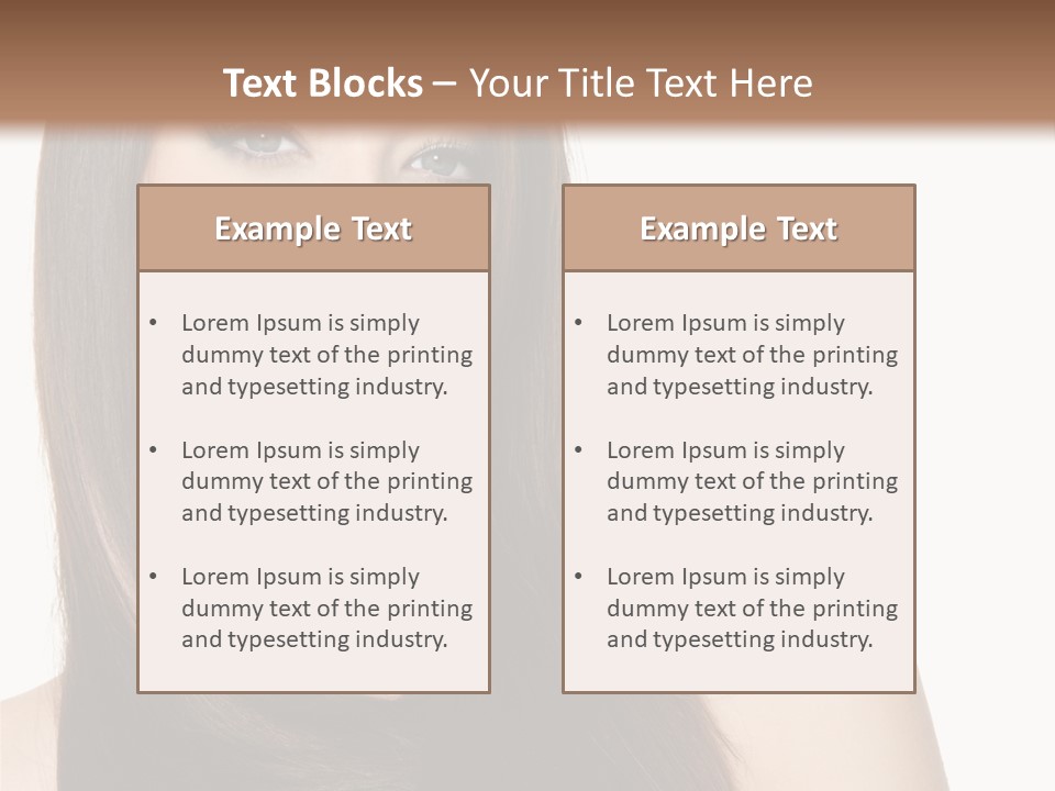 Sexy Woman Gloss PowerPoint Template