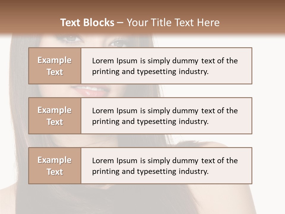 Sexy Woman Gloss PowerPoint Template