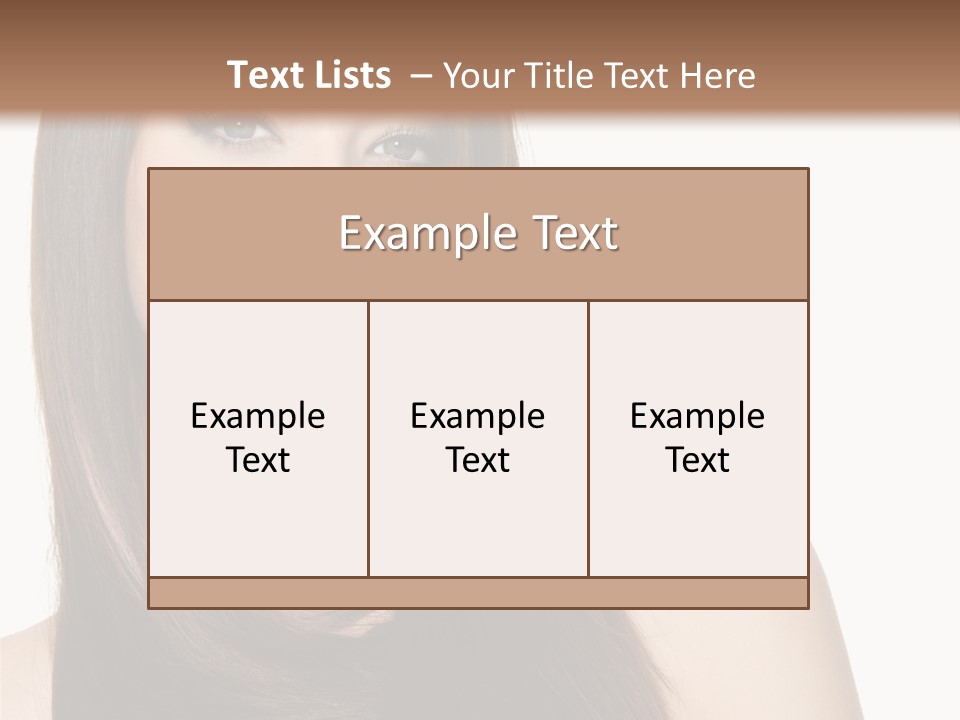 Sexy Woman Gloss PowerPoint Template