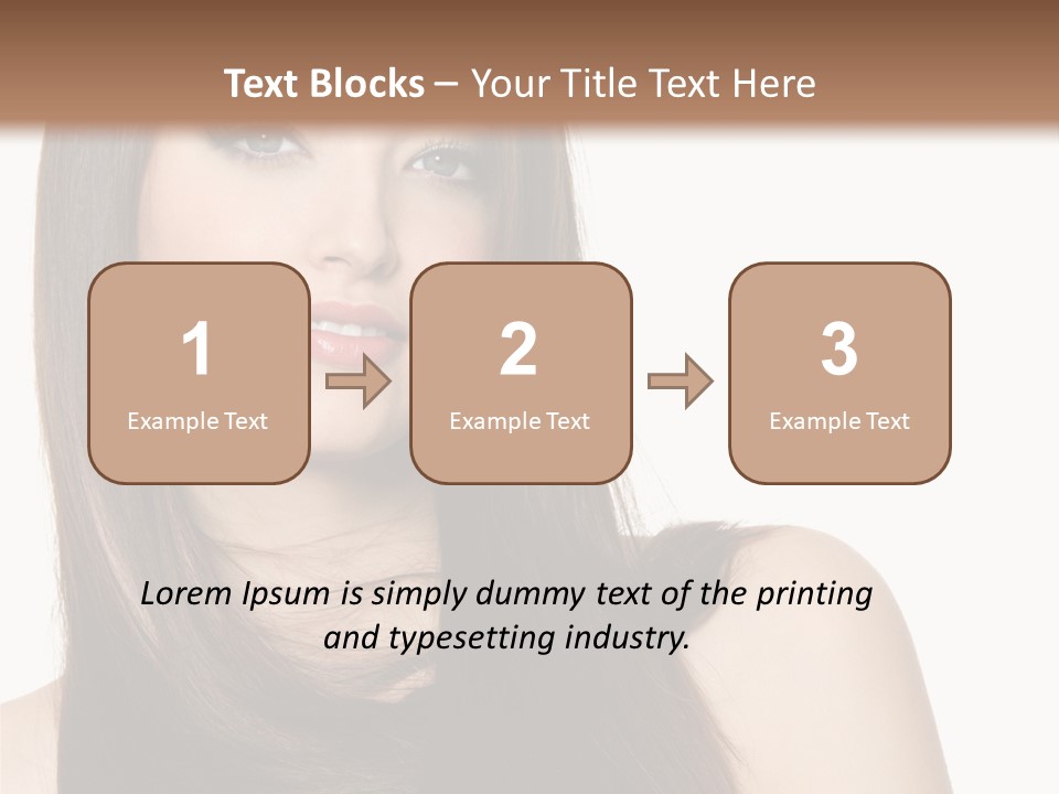 Sexy Woman Gloss PowerPoint Template