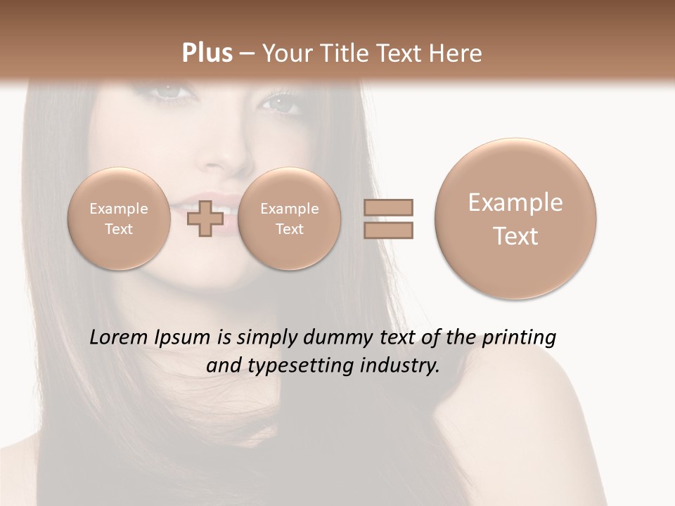 Sexy Woman Gloss PowerPoint Template