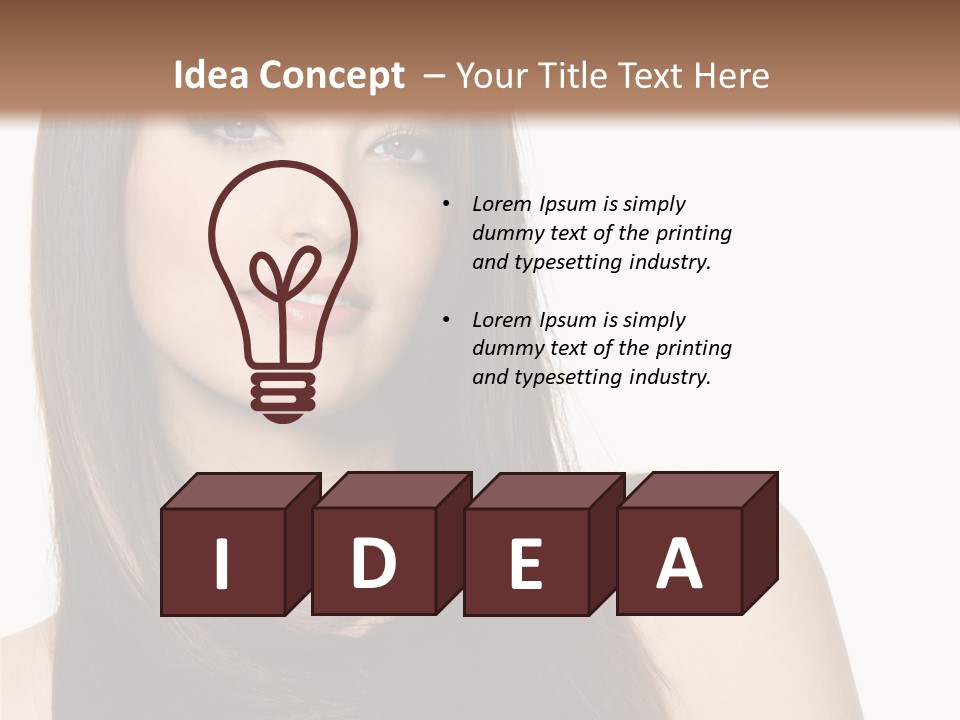 Sexy Woman Gloss PowerPoint Template