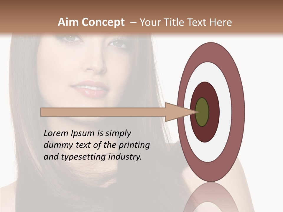 Sexy Woman Gloss PowerPoint Template