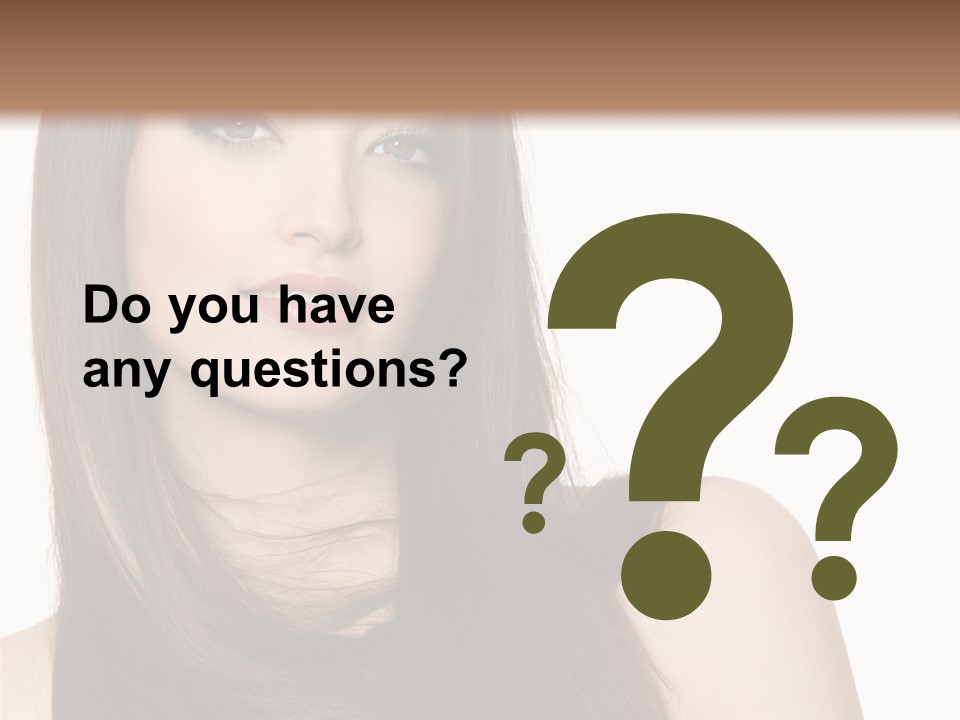 Sexy Woman Gloss PowerPoint Template