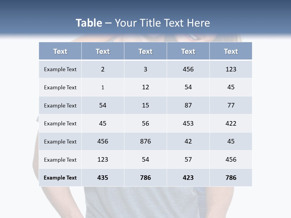 Lover Healthy Caucasian PowerPoint Template