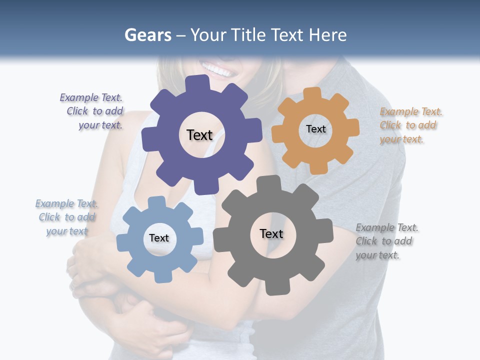 Full Length Young Happiness PowerPoint Template