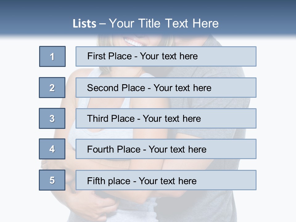 Full Length Young Happiness PowerPoint Template