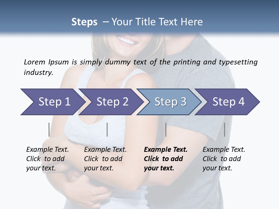 Full Length Young Happiness PowerPoint Template