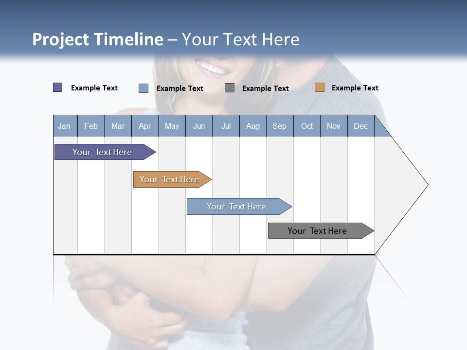 Full Length Young Happiness PowerPoint Template