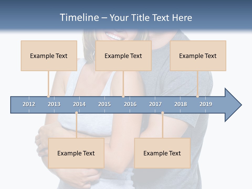 Full Length Young Happiness PowerPoint Template