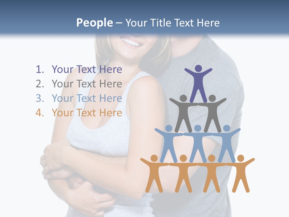 Full Length Young Happiness PowerPoint Template