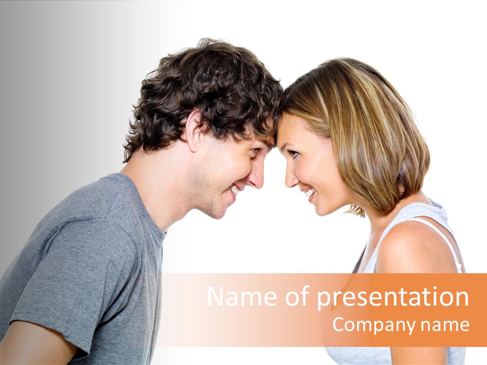 Face Date Happiness PowerPoint Template