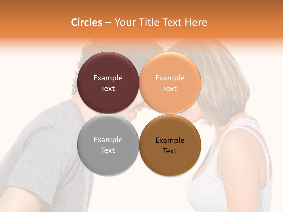 Face Date Happiness PowerPoint Template