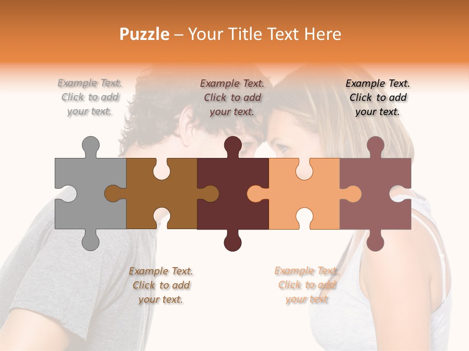 Face Date Happiness PowerPoint Template