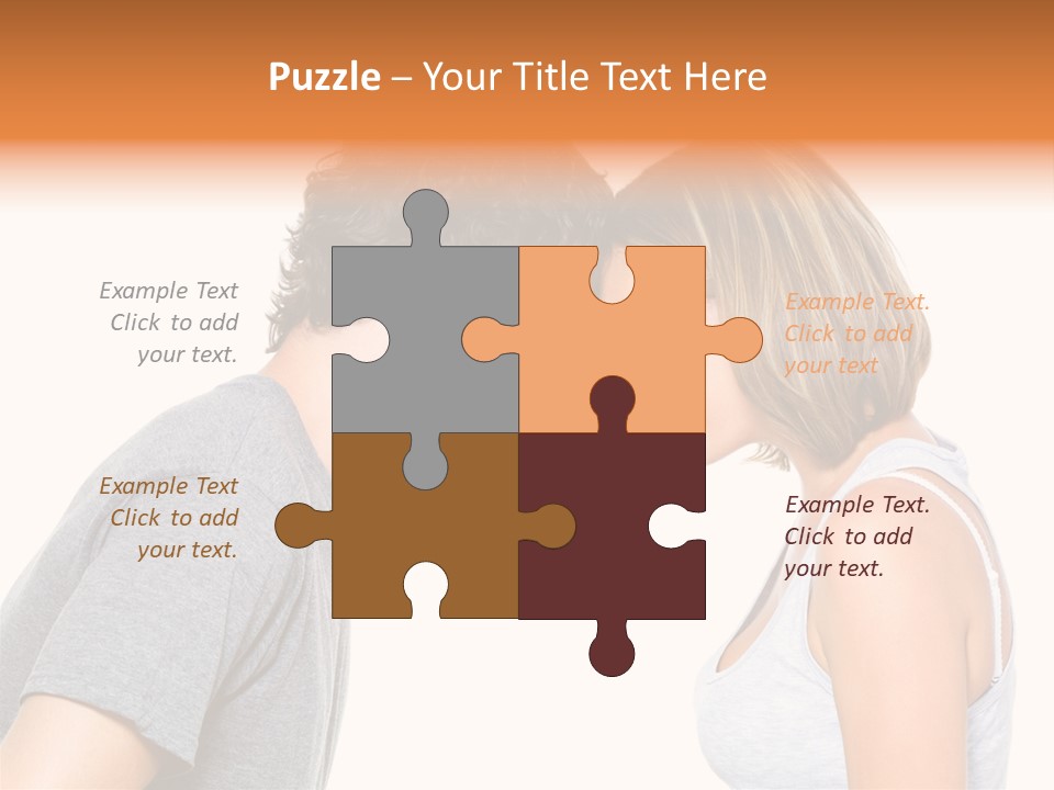 Face Date Happiness PowerPoint Template