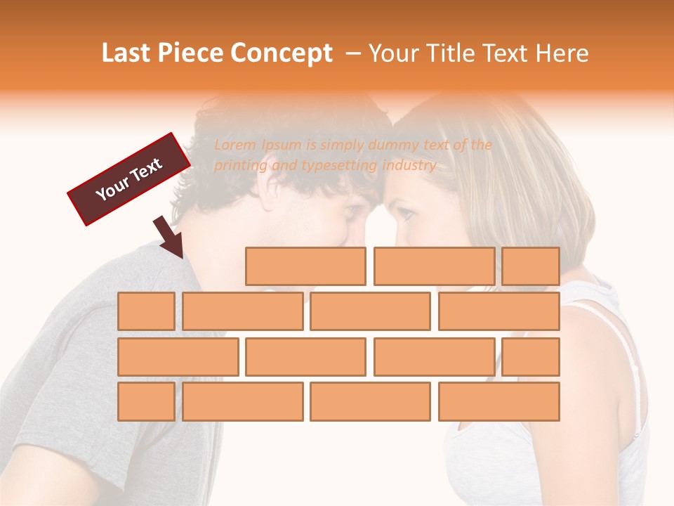 Face Date Happiness PowerPoint Template
