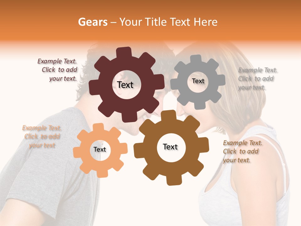 Face Date Happiness PowerPoint Template