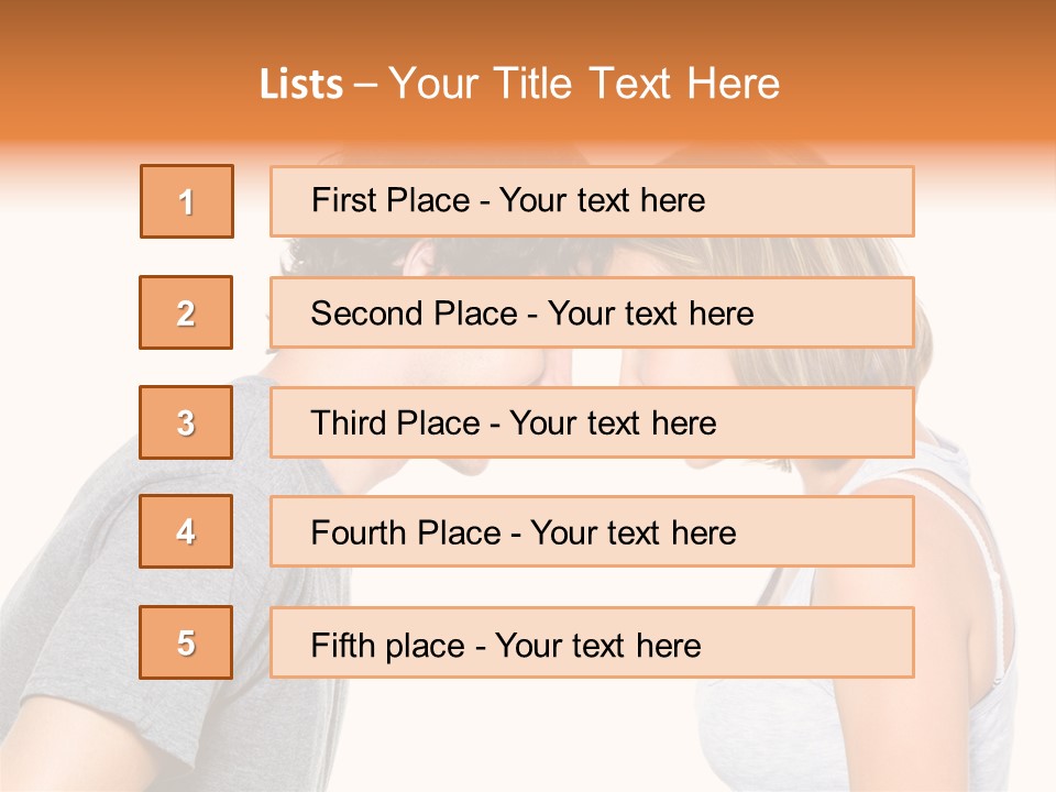Face Date Happiness PowerPoint Template