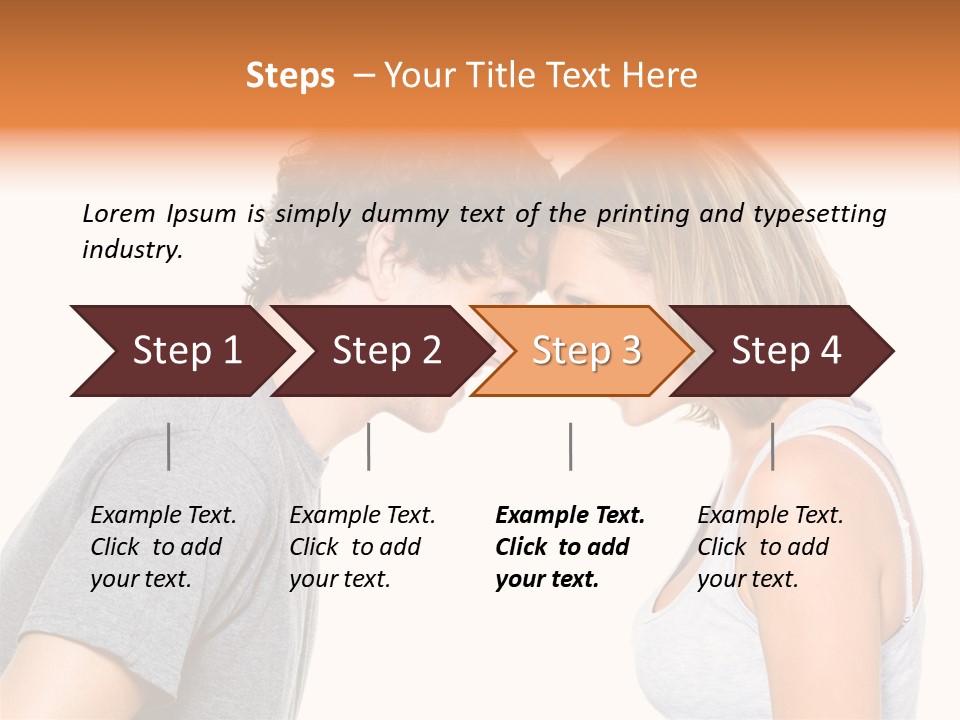 Face Date Happiness PowerPoint Template