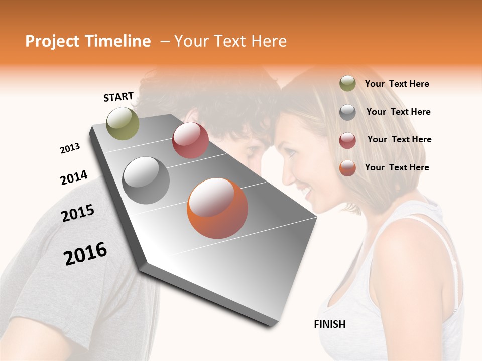 Face Date Happiness PowerPoint Template