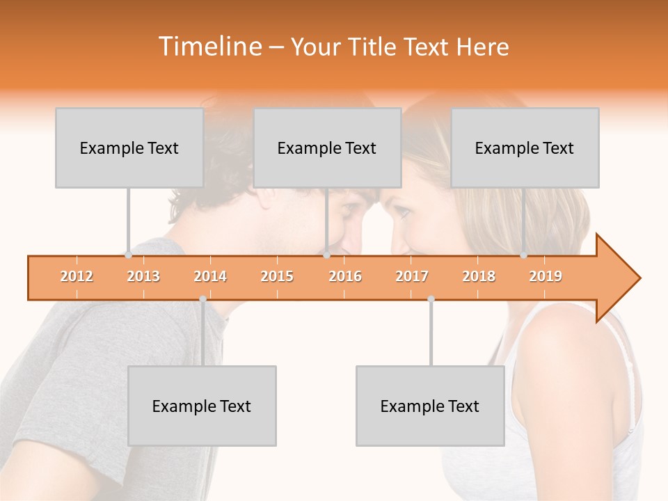 Face Date Happiness PowerPoint Template