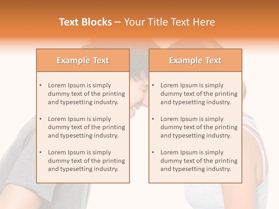 Face Date Happiness PowerPoint Template