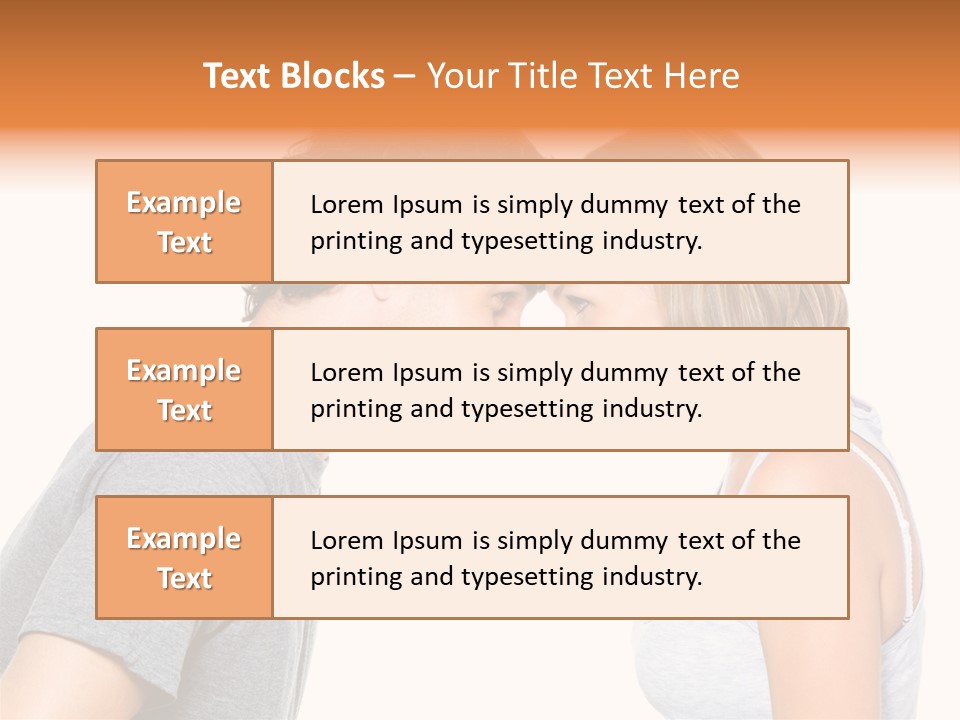 Face Date Happiness PowerPoint Template