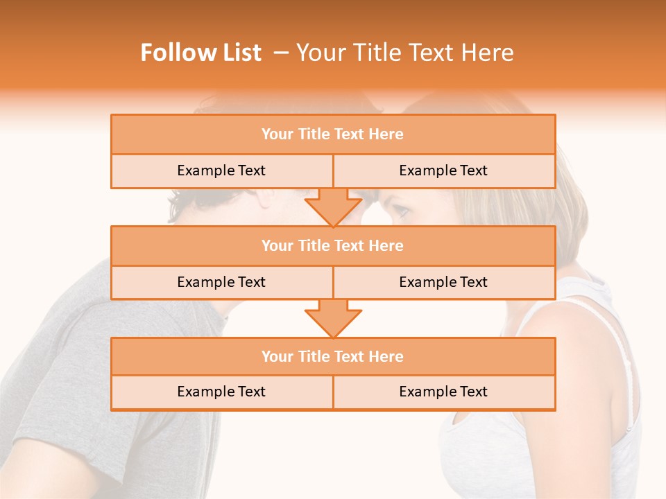 Face Date Happiness PowerPoint Template