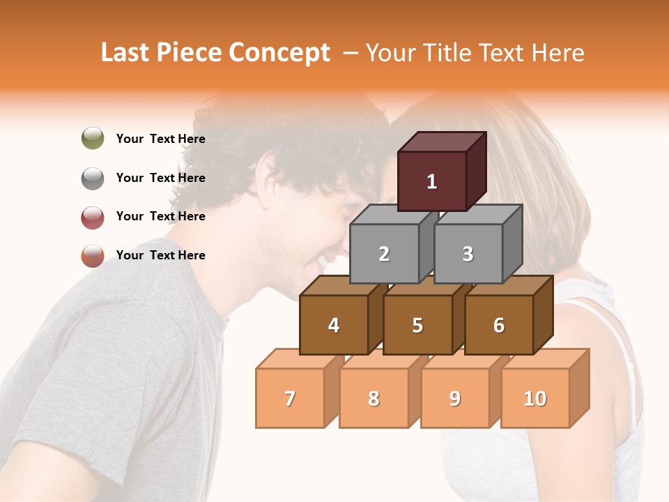 Face Date Happiness PowerPoint Template