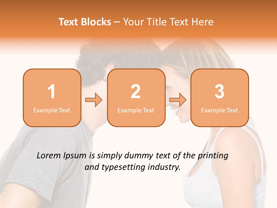 Face Date Happiness PowerPoint Template