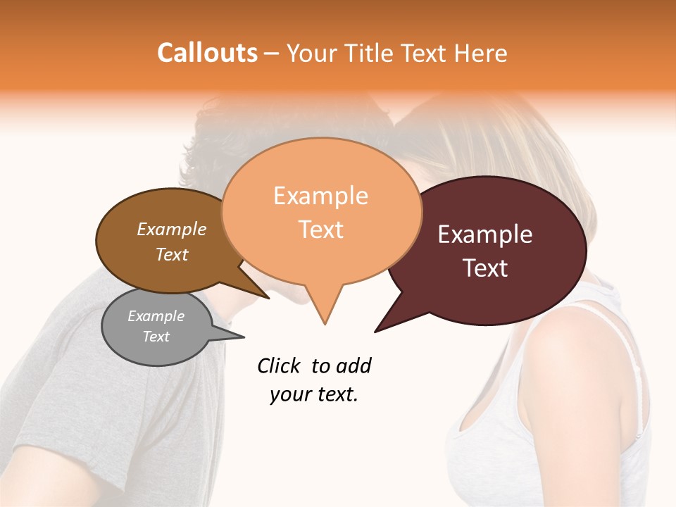Face Date Happiness PowerPoint Template