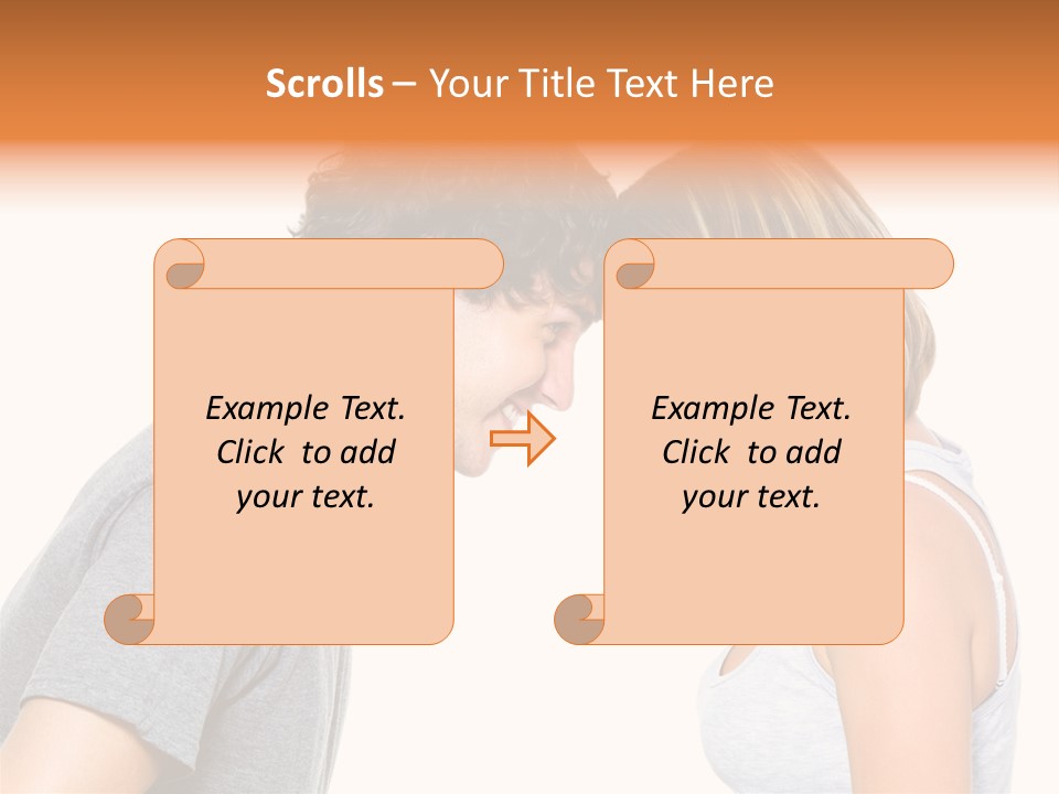 Face Date Happiness PowerPoint Template