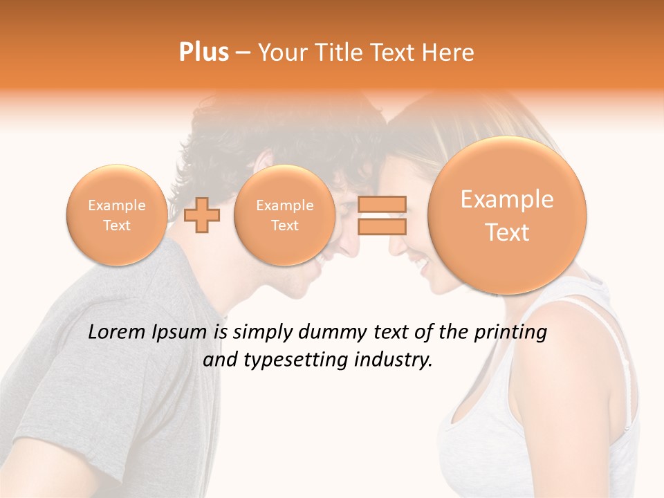Face Date Happiness PowerPoint Template