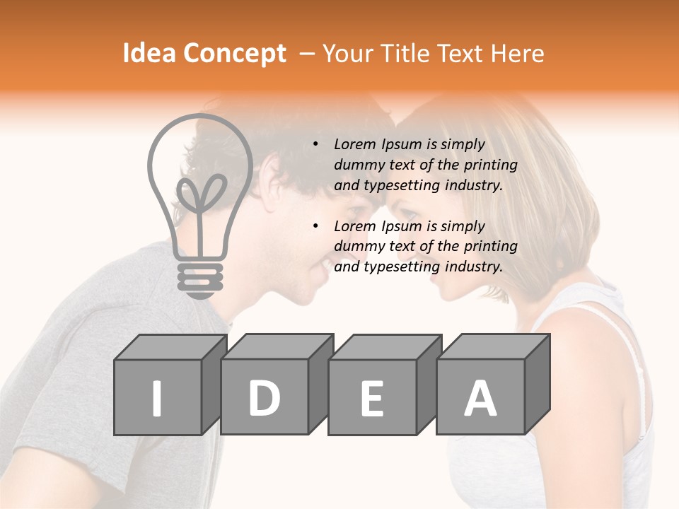 Face Date Happiness PowerPoint Template