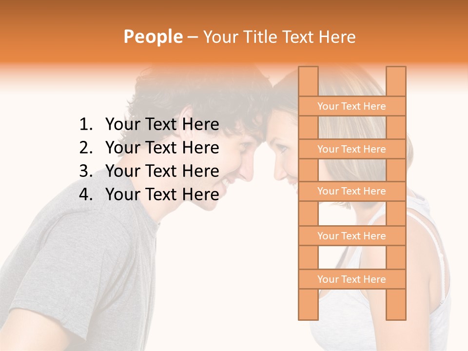 Face Date Happiness PowerPoint Template