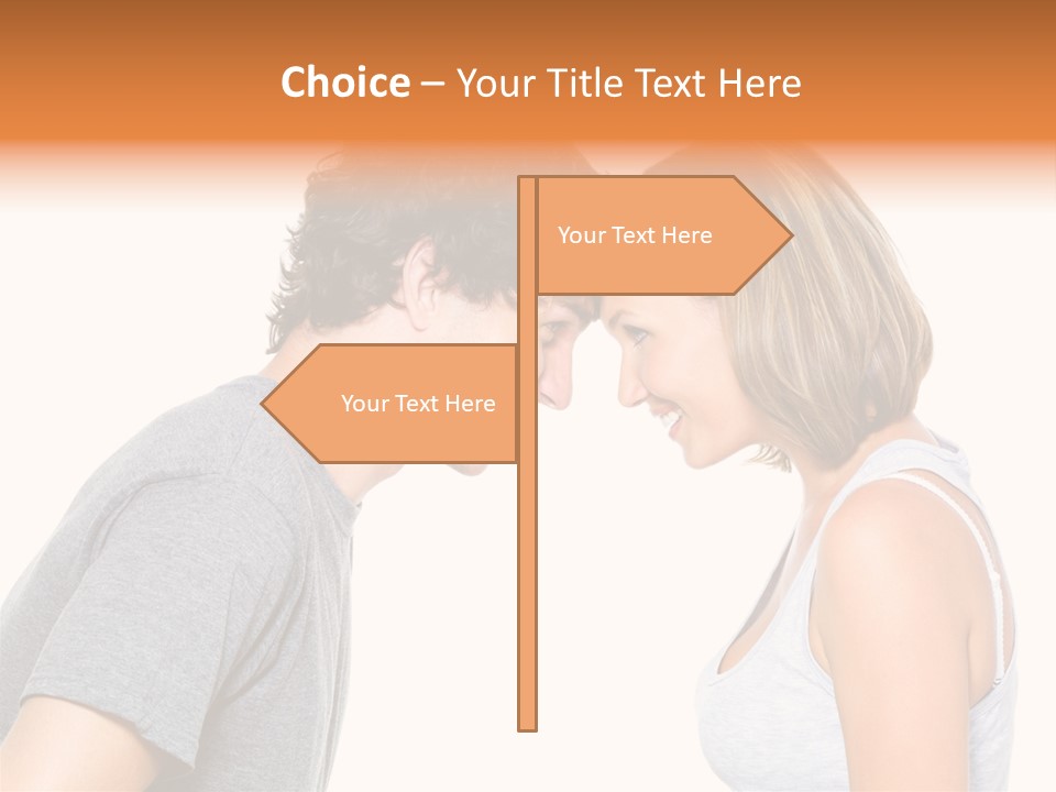 Face Date Happiness PowerPoint Template