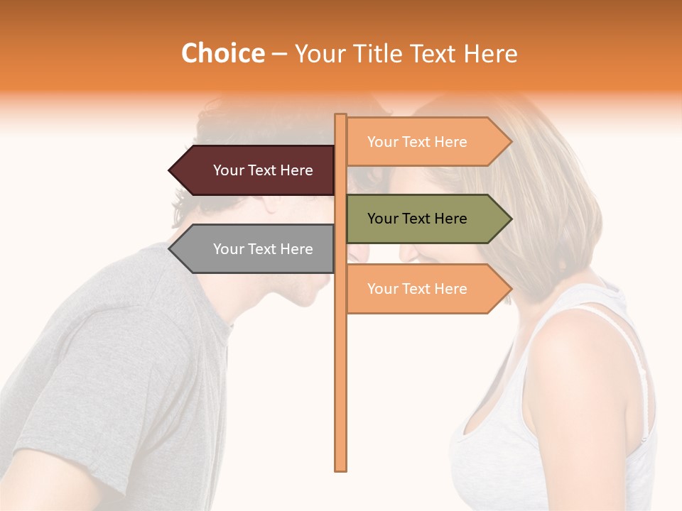 Face Date Happiness PowerPoint Template