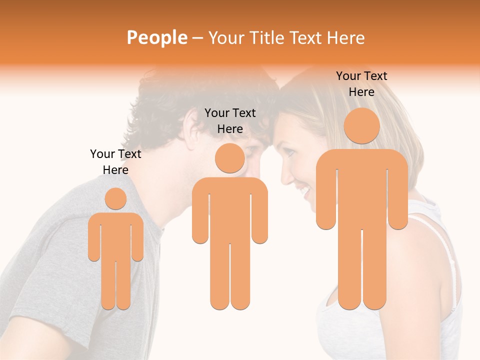 Face Date Happiness PowerPoint Template