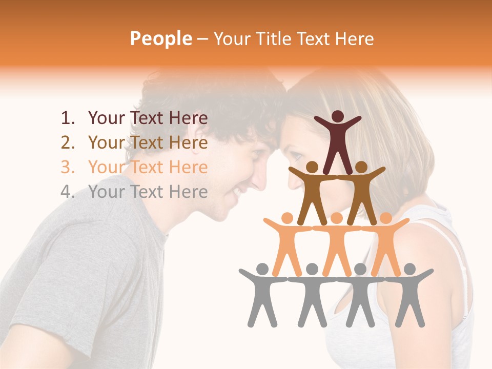 Face Date Happiness PowerPoint Template