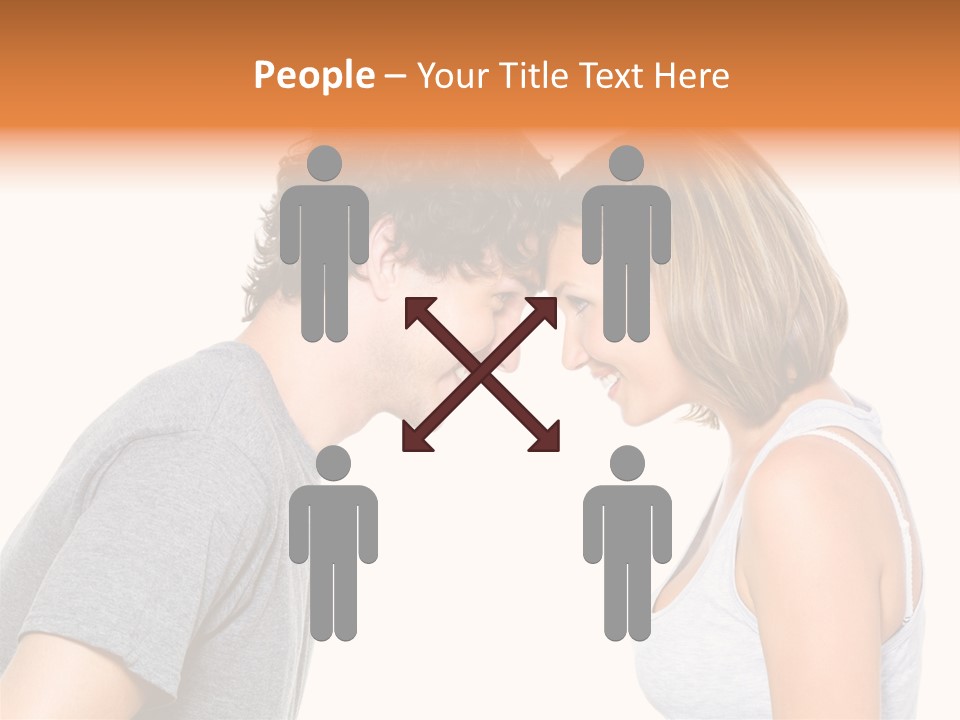 Face Date Happiness PowerPoint Template