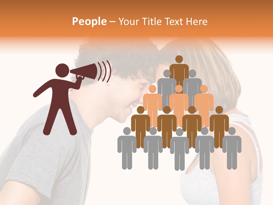 Face Date Happiness PowerPoint Template